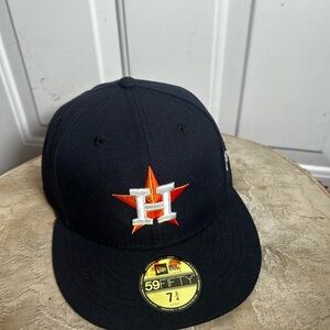 New Houston Astros  MLB Authentic Collection Bleu Marin hat Sz 7 3/4